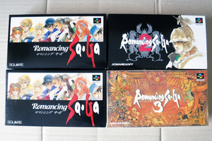 新品未使用 希少 未開封 SFC ロマンシングサガ 1 2 3 セット ロマサガ romancing saga スーパーファミコン スクウェア 任天堂