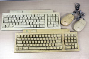 Apple Keyboard II * Mouse * Macintosh ADBキーボード2個 マウス2個