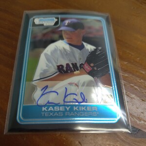 2006 bowmanchrome kasey kiker 1stbowman autograph