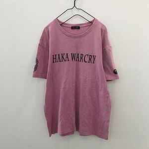 EI689 カンタベリー ハカ 背面プリント 半袖Tシャツ パープル メンズ L　