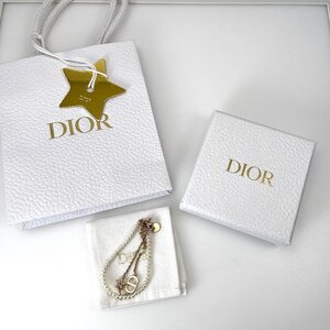 DIOR ディオール Petit CD ブレスレット メタル レジンパール クリスタル[225183