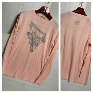 AVIREX アヴィレックス　アビレックス 1954 NATIONAL AIR RACES ピンク　長袖　Tシャツ　カットソー　ロンT L