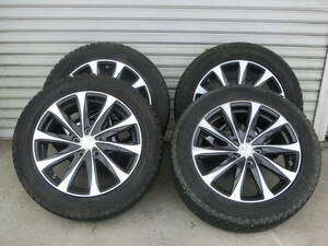 山形 ヨコハマタイヤ iceGUARD 215/55R17 94Q ロクサーニ F10 17X7J 17インチホイール スタッドレス 4本セット 中古 倉庫保管 店頭販売