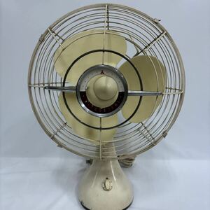 希少　MITSUBISHI 三菱 AC ELECTRIC FAN 25cm 9-942 扇風機 3枚羽根　白羽根　昭和レトロ 当時物 ヴィンテージ アンティーク 