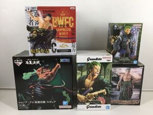 DB209-1116-52【中古】ワンピース ロロノア ゾロ フィギュア 5体セット BWFC 一番くじ 両翼決戦 MASTER STARS PIECE 他プライズ