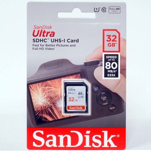SanDisk Ultra SDHCカード【32GB】CLASS10 533x 80MB/s UHS-I対応【即決】サンディスク SDSDUNC-032G-GN6IN★0619659136611 英文 新品