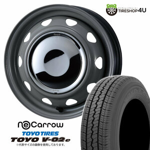 4本セット NeoCarrow 12x3.50J 12/100/110/114.3 +34 GRAY-CC TOYO トーヨー V-02e V02e 145R12 N-VAN ハイゼット キャリィ