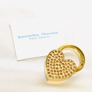 Samantha Thavasa サマンサタバサ キーリング ハート ゴールド 超美品！ カラーストーン キラキラ ピンク