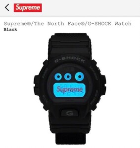 Supreme The North Face G-SHOCK Watch Black シュプリーム ザ ノースフェイス ジーショック ウォッチ黒 白 黄 Box Logo Hooded Sweatshirt