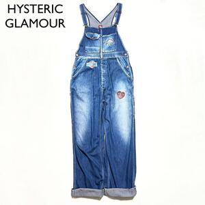 K132　HYSTERIC GLAMOUR　ラメ　オーバーオール　ヒスガール