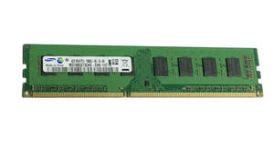 【中古パーツ】PC3 本体用 DDR3 メモリ　SAMAUNG 4GB 2R*8 PC3-10600U-09-10-B0 4GBx1枚　計4GB ■Ｍ（109）