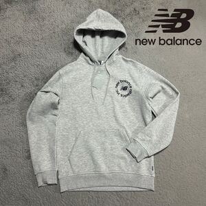 Lサイズ 新品 ニューバランス 裏起毛 パーカー ゴルフ New Balance スウェット フーディー プルオーバー 長袖 秋冬 グレー ロゴ 大谷翔平