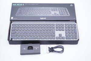 ロジクール　logicool　MX Keys S　ハイエンド　高級キーボード　ワイヤレス　無線＆Bluetooth　バックライト　テンキー付き