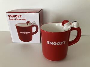 ☆PEANUTS(ピーナッツ)/フィギュア付きマグカップ/スヌーピー/SNOOPY/陶器製/クリスマス