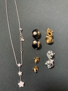 A1-027 AVON エイボン ORENA オレナ ニナリッチ スワロフスキー イヤリング ネックレス ゴールド　シルバー アクセ イミテーション まとめ