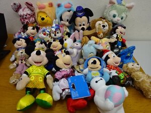 ★中古品★Disney ぬいぐるみ まとめ売り ミッキー プー チップ デール ジェラトーニ