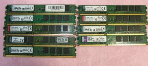 デスクトップメモリ　4GB PC3-12800U　1R×8　Kingston製 背低　9枚セット　計36GB