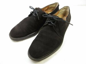 訳あり【サルヴァトーレフェラガモ Salvatore Ferragamo】 スエードレザー ドレスシューズ (メンズ) size8EE/9EE ブラック ■15MZA5506■