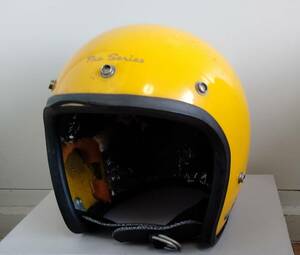 ★美品★electro・エレクトロ★ビンテージ・ジェットヘルメット/HELMETS・1979★即決★イエロー・黄★中古品USA★ヴィンテージ/Pro Series