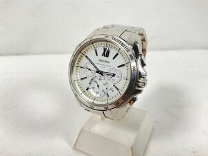 ★SEIKO セイコー 時計 ブライツ SAGA151 ホワイト ソーラー電波 中古 1円スタート★