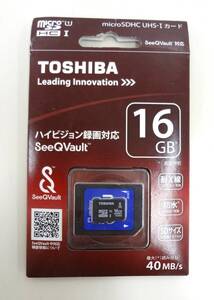 TOSHIBA 東芝 UHS-I対応 microSDHC 16GB MU-SV016G 純正品 保管品 未開封品