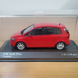 1/43 ミニチャンプス/Volkswagen Golf Plus 2005 Tornadorot/フォルクスワーゲン ゴルフプラス レッド