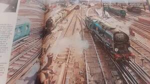 ★ハードカバー！　蒸気機関車画集　The Railway Painting of Terence Cuneo 鉄道洋書.