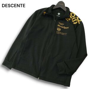 DESCENTE デサント Move Sport ロゴ★ ジャージ トラック ジャケット スポーツウェア Sz.L メンズ 黒 トレーニング　A5T00293_1#O