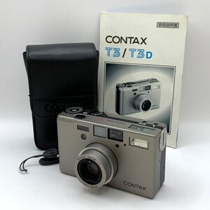 1円～/良品/CONTAX/コンタックス/T3/後期型/ダブルティース/付属品付/コンパクトカメラ/シャッターOK/通電確認済/ジャンク/I014