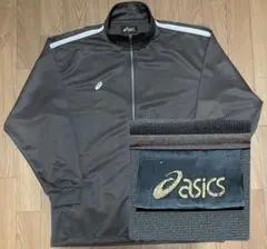 【90s】asics アシックス　ジャージ　金タグ　ブラウン　M