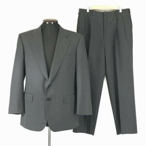 日本製★Aquascutum/アクアスキュータム★シングルスーツ/上下セットアップ【AB-4/メンズM/グレー】背抜き/春夏◆BF720