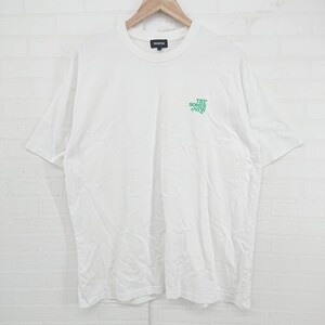 ◇ PAGEBOYLIM バックプリント 半袖 Tシャツ カットソー サイズL ホワイト グリーン系 レディース メンズ E