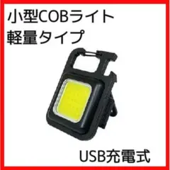 21アウトドア　ワークライト　COB　LED　カラビナ付き　キーホルダー　投光