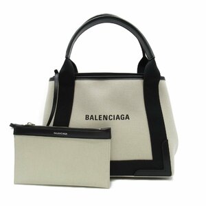 バレンシアガ ネイビー スモール カバス ブランドオフ BALENCIAGA キャンバス トートバッグ コットンキャンバス レディース