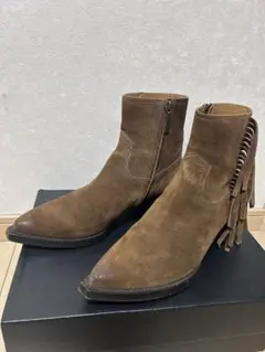 saint laurent paris ウエスタンブーツ　スエード　ルーカス