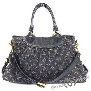 ABランク【ルイ・ヴィトン】ネオカヴィMM/M95351/モノグラムデニム/ノワール/LOUIS VUITTON/ブラック/ハンドバッグ/ショルダーバッグ