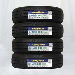 送料無料 195/60R17 90V GOODYEAR グッドイヤー EFFICIENT GRIP ECO EG02 21年製 正規品 新品 サマータイヤ 4本セット 【セール品】