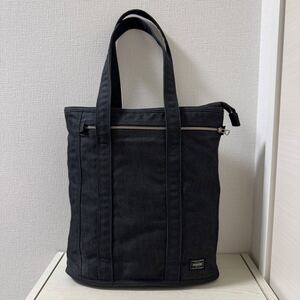 【値下げ】【新品同様】ポーター スモーキー トートバッグ PORTER SMOKY ブラック　黒　592-06578