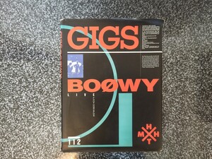 劇レア　GIGS BOOWY ライブ　写真集　氷室京介　布袋寅泰　1987年　当時物　難あり