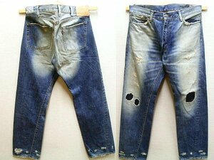 即決[W34]LVC 67505 旧日本製 パッチワーク 551ZXX直後 ビンテージ復刻 LEVI’S VINTAGE CLOTHING 505-0217 デニム パンツ■4954