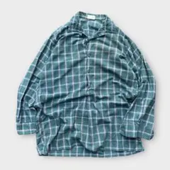 70s- flannel grandpa shirt shadow check