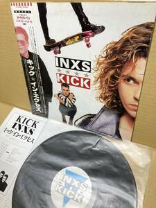 PROMO！帯付LP！インエクセス INXS Kick キック Warner P-13582 見本盤 THE LOVED ONE NEED YOU TONIGHT SAMPLE 1987 JAPAN 1ST PRESS OBI