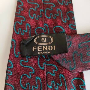 FENDI(フェンディ)ワインレッドネクタイ