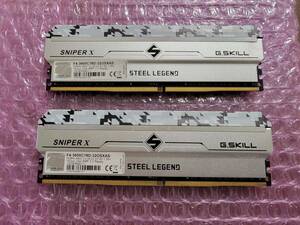 G.SKILL SNIPER X DDR4-3600 PC4-28800 CL18-22-22-42 XMP対応 1.35v 16GBx2 32GBセット 動作OK