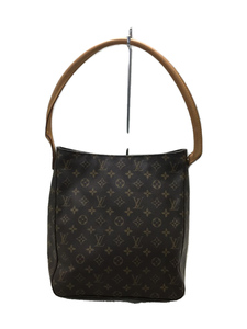 LOUIS VUITTON◆ルーピング_モノグラム_BRW/PVC/BRW