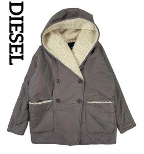 DIESEL ディーゼル 裏ボア フードジャケット ピーコート オーバーサイズ