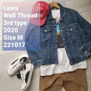 LEVISリーバイス■未使用 21年 WELLTHREAD ADJUSTABLE TRUCKER JACKET SizeM 日本L 麻混 3rd Gジャン デニムトラッカージャケット BigE