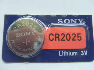 SONY ソニー CR2025 使用推奨期限 2030年 1個 ミニレターで送料込みの値段です。
