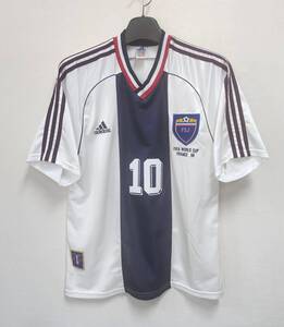 98ユーゴスラビア Yugoslavia (A)＃10 ストイコビッチ STOJKOVIC 半袖 ADIDAS 98フランスW杯仕様 M