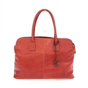 ◆DAKS LONDON ダックスロンドン トートバッグ◆ レッド レザー レディース ビジネス ブリーフケース bag 書類鞄 A4